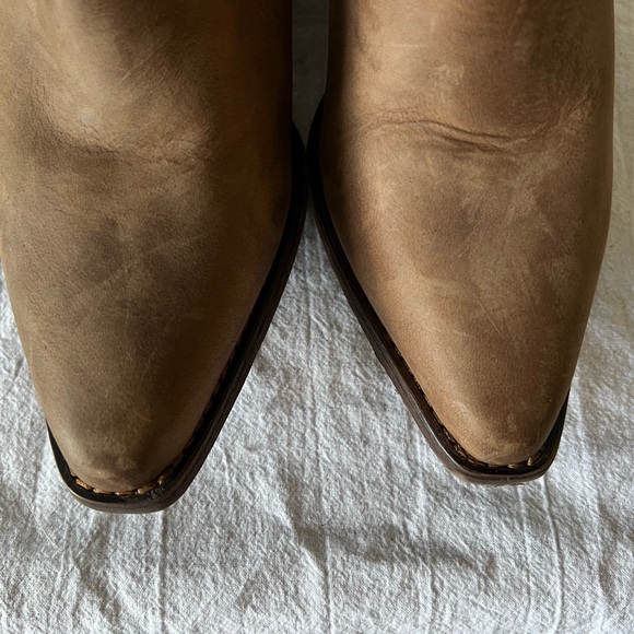 Rhinestone Studded Brown Western Cowgirl Boots - Picture 11 of 15